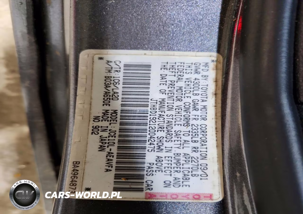 2002 Lexus Is 300 VIN:JTHBD192120042475 - 13