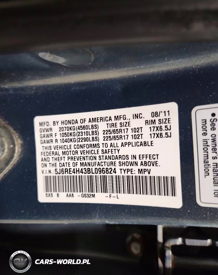 2011 Honda Cr-V Se VIN:5J6RE4H43BL096824 - 13