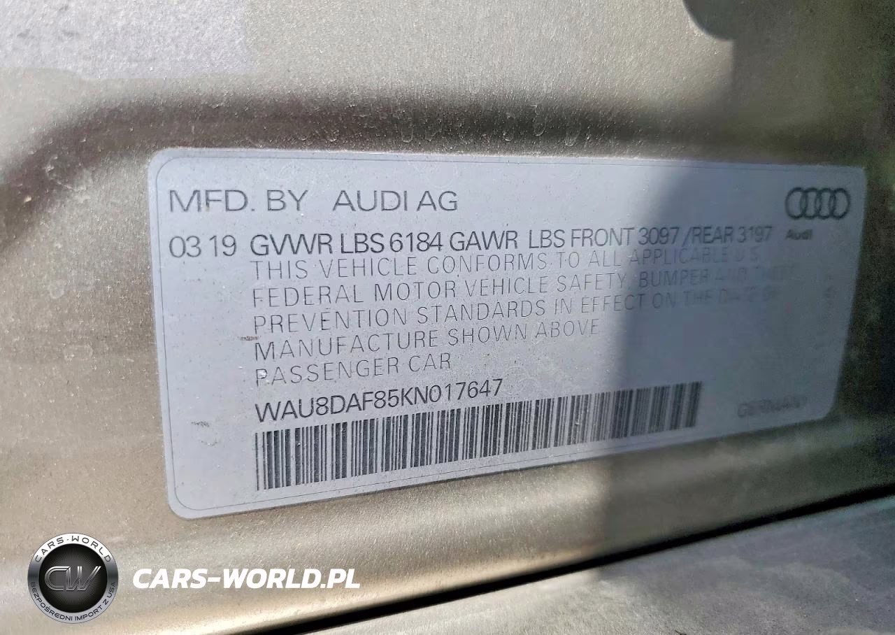 2019 Audi A8 L VIN:WAU8DAF85KN017647 - 12