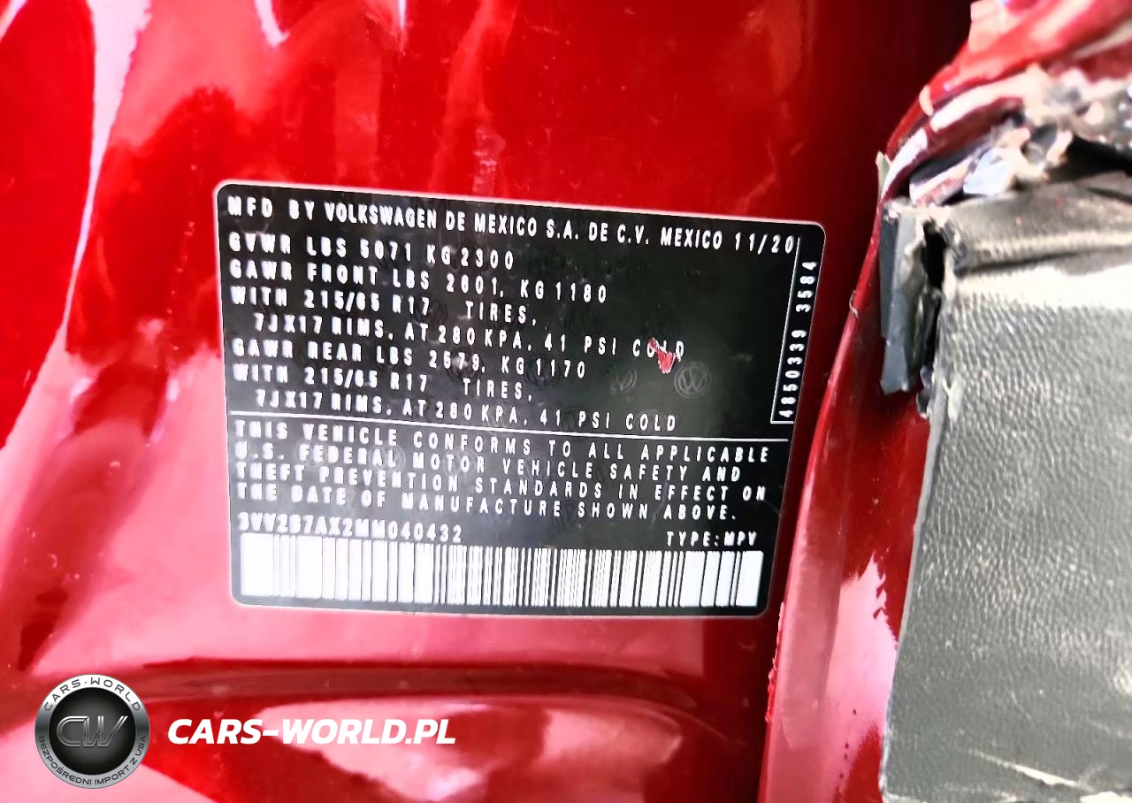 2021 Volkswagen Tiguan Se VIN:3VV2B7AX2MM040432 - 13