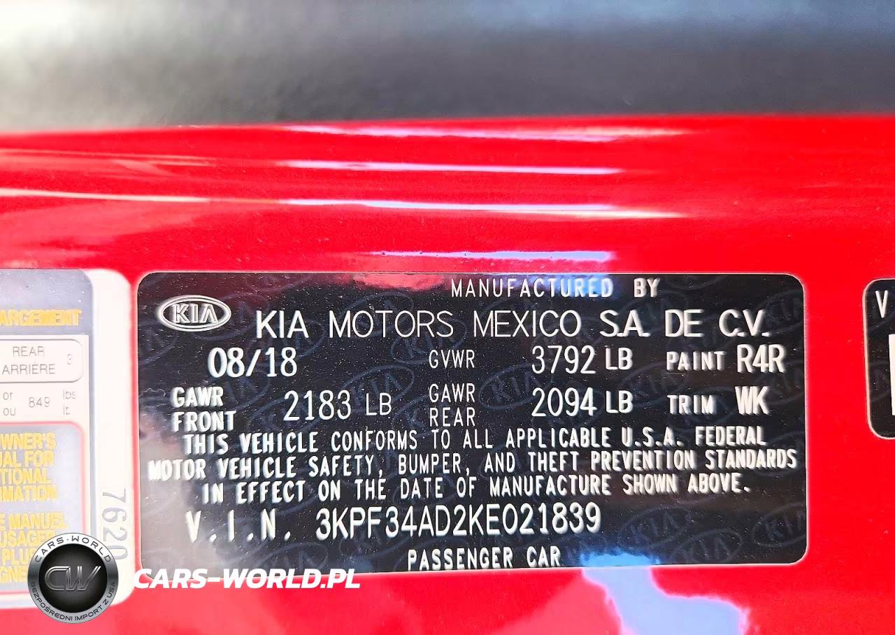 2019 Kia Forte S VIN:3KPF34AD2KE021839 - 12