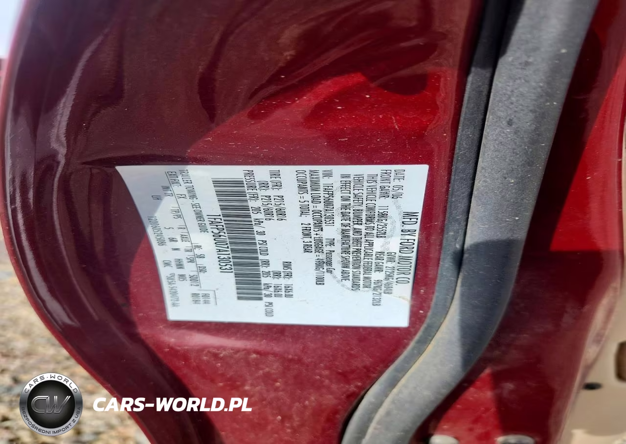 2007 Ford Taurus Sel VIN:1FAFP56U07A130531 - 12