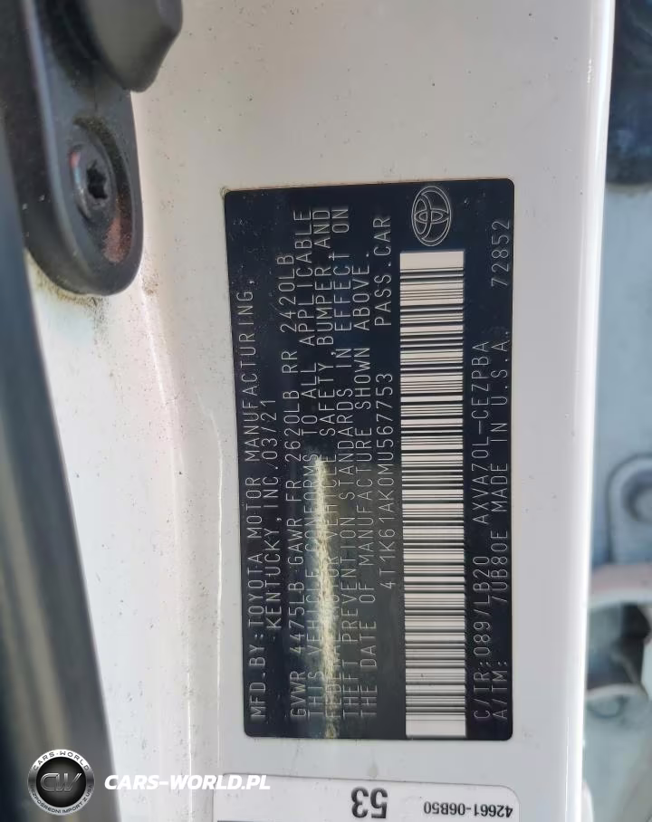 2021 Toyota Camry Xse VIN:4T1K61AK0MU567753 - 12