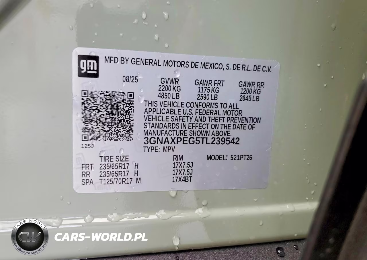 2026 Chevrolet Equinox Lt VIN:3GNAXPEG5TL239542 - 14