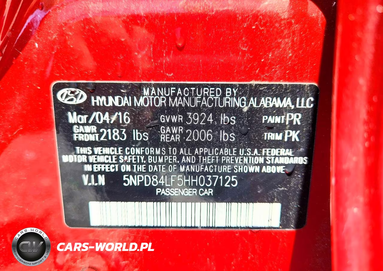2017 Hyundai Elantra Limited VIN:5NPD84LF5HH037125 - 12