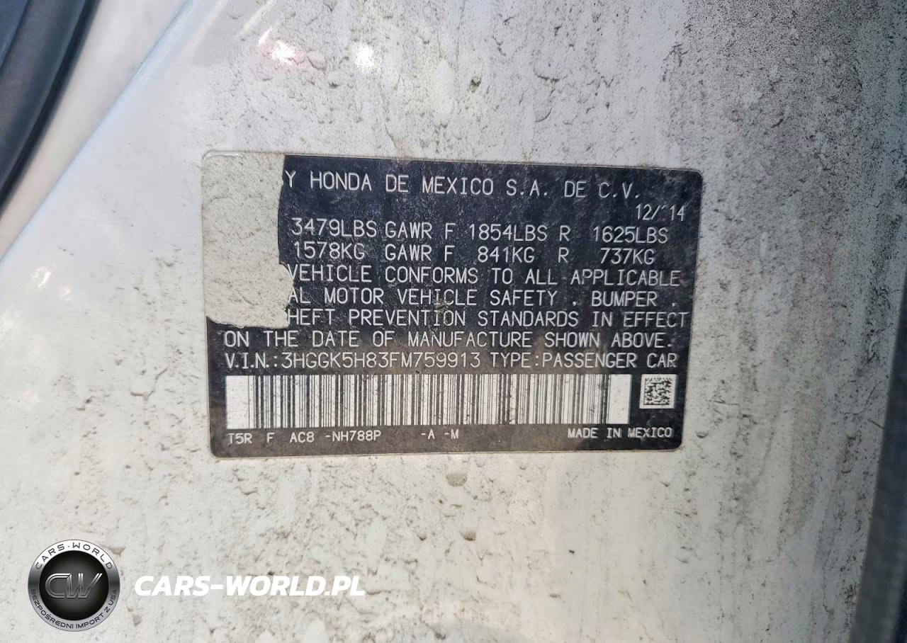 2015 Honda Fit Ex VIN:3HGGK5H83FM759913 - 12
