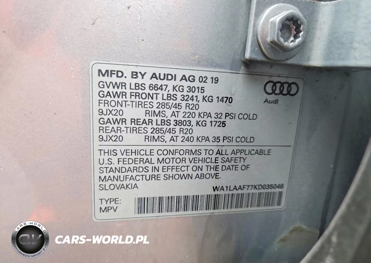 2019 Audi Q7 Premium Plus VIN:WA1LAAF77KD035046 - 13