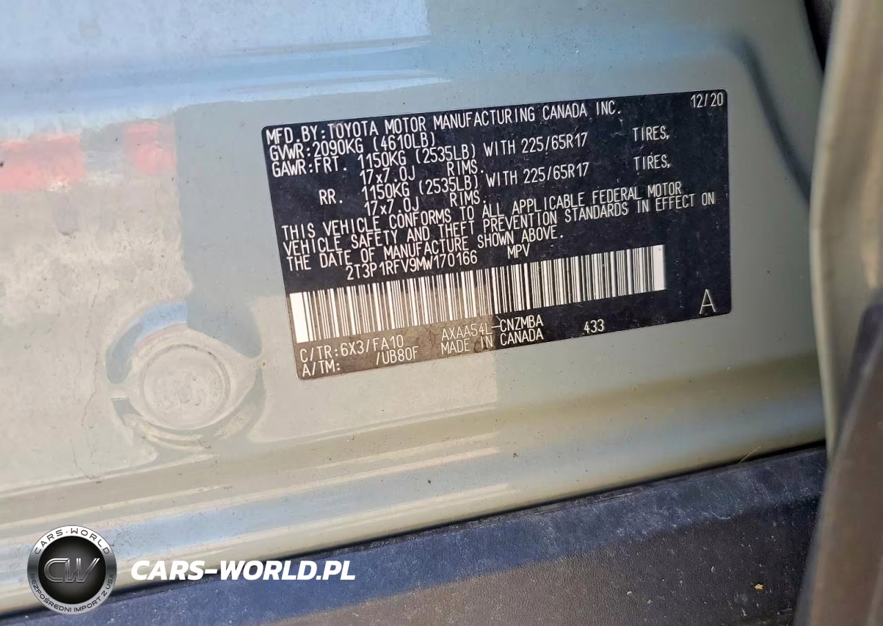 2021 Toyota Rav4 Xle VIN:2T3P1RFV9MW170166 - 13