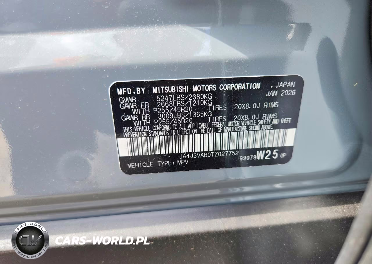 2026 Mitsubishi Outlander Se VIN:JA4J3VAB0TZ027752 - 14