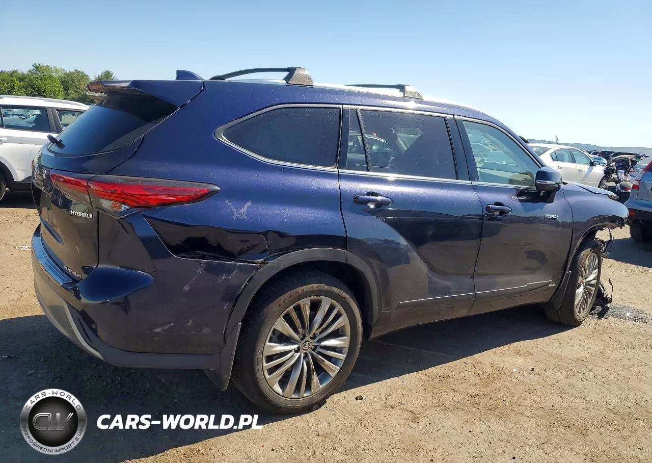 2021 Toyota Highlander Hybrid Platinum VIN:5TDEBRCH6MS036543 - 3