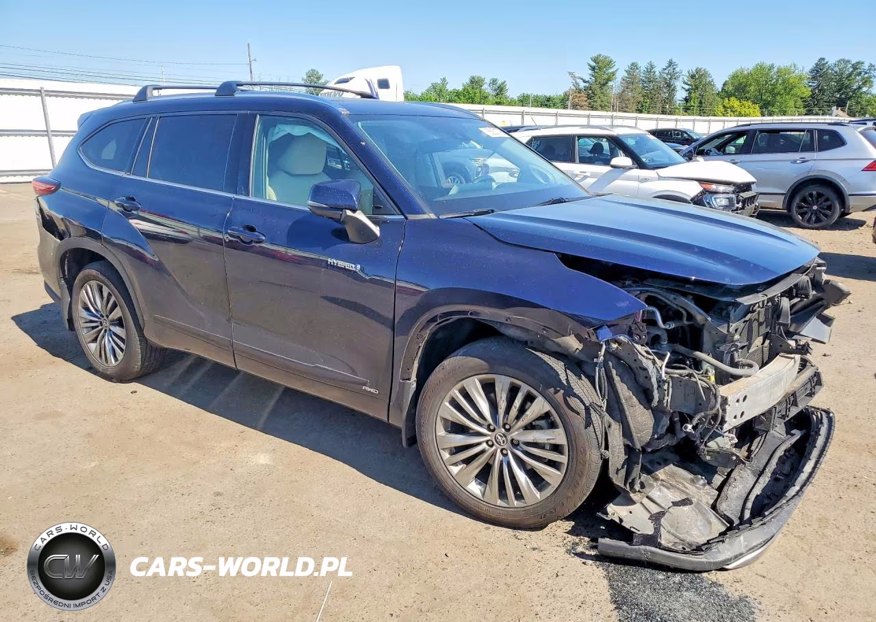 2021 Toyota Highlander Hybrid Platinum VIN:5TDEBRCH6MS036543 - 4