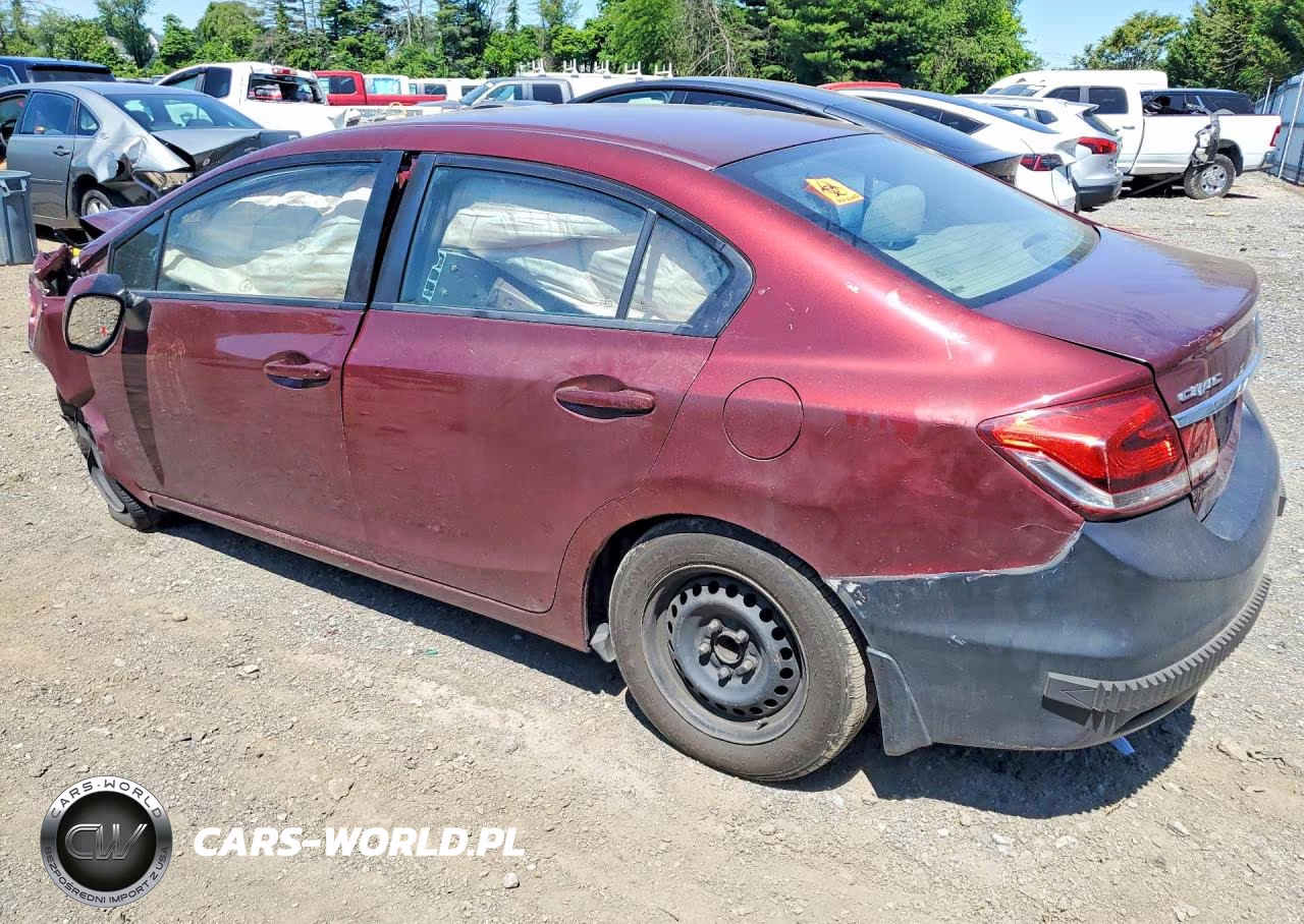 2013 Honda Civic Lx VIN:2HGFB2F51DH593292 - 2