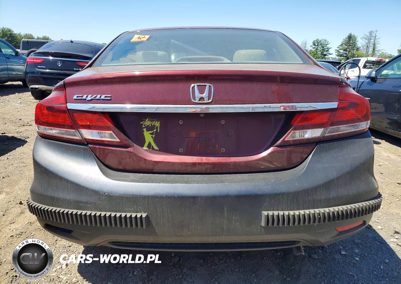 2013 Honda Civic Lx VIN:2HGFB2F51DH593292 - 6