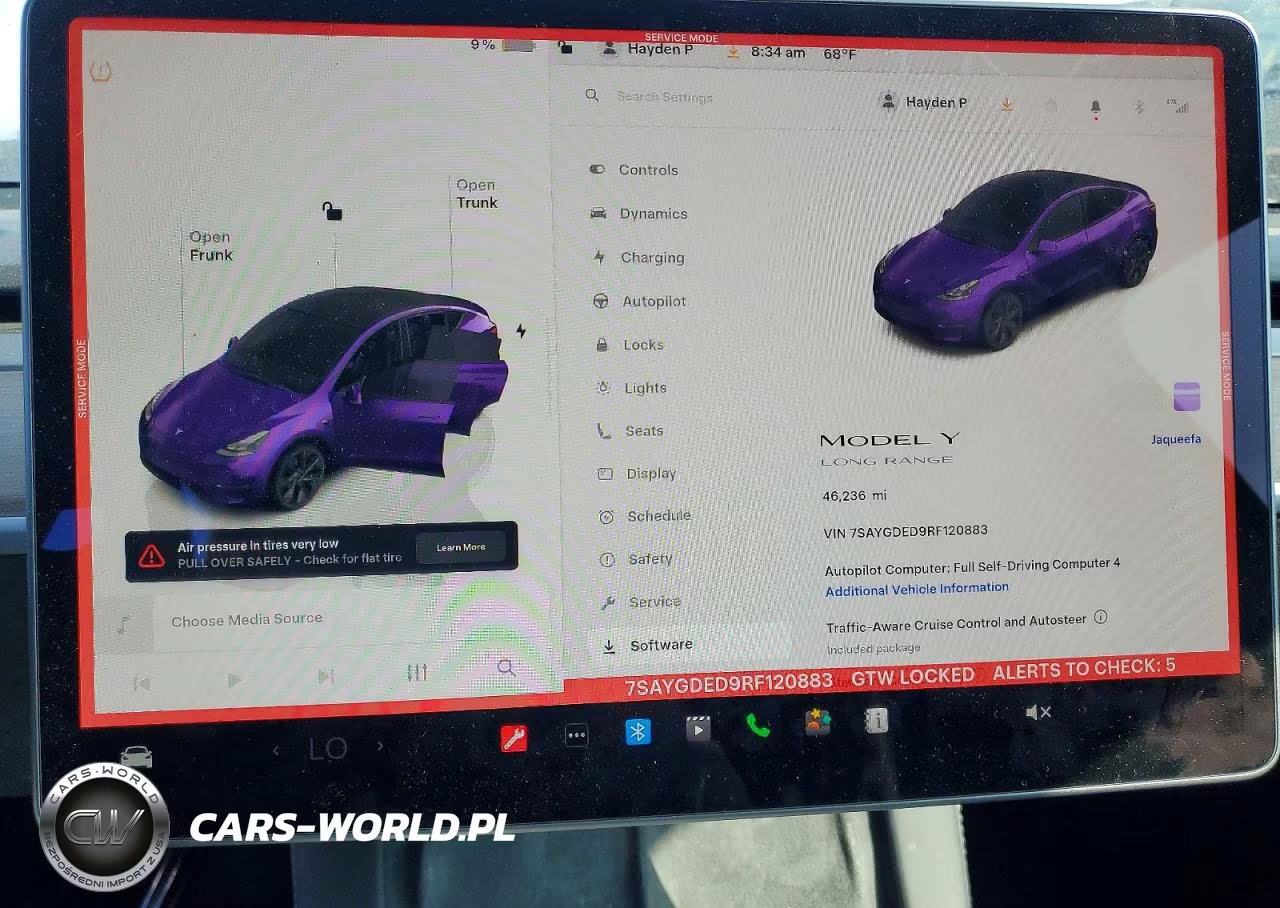 2024 Tesla Model Y VIN:7SAYGDED9RF120883 - 9