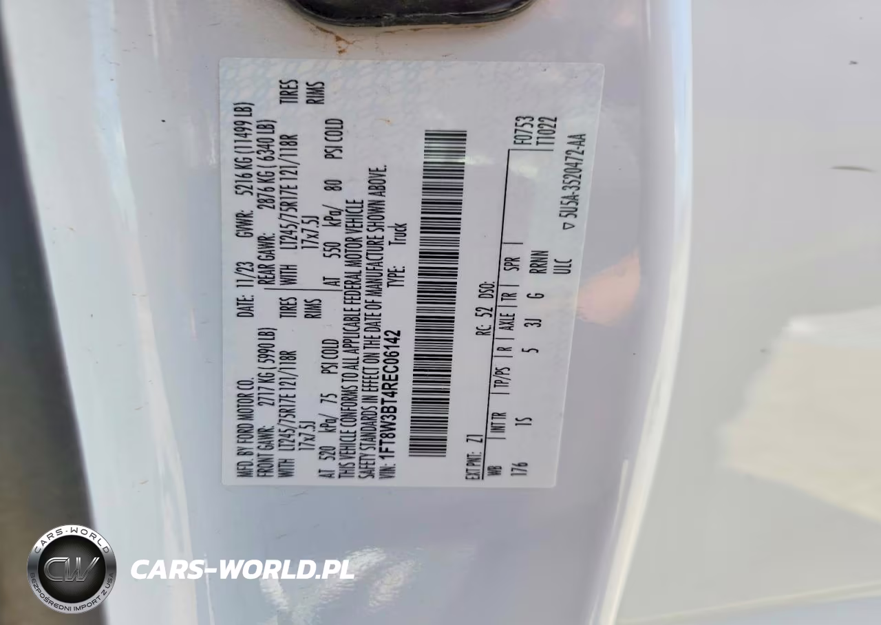 2024 Ford F350 Super Duty VIN:1FT8W3BT4REC06142 - 13