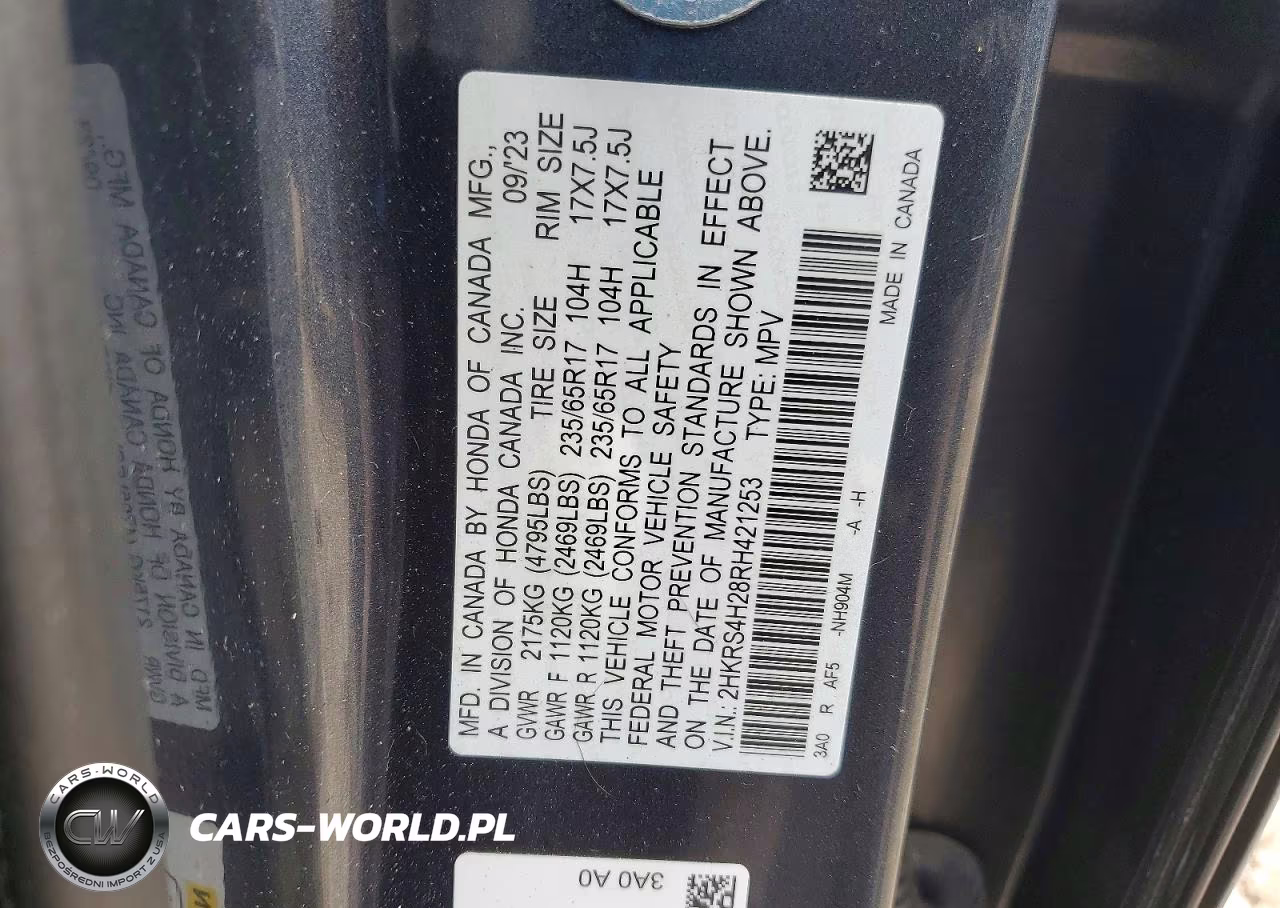 2024 Honda Cr-V Lx VIN:2HKRS4H28RH421253 - 13