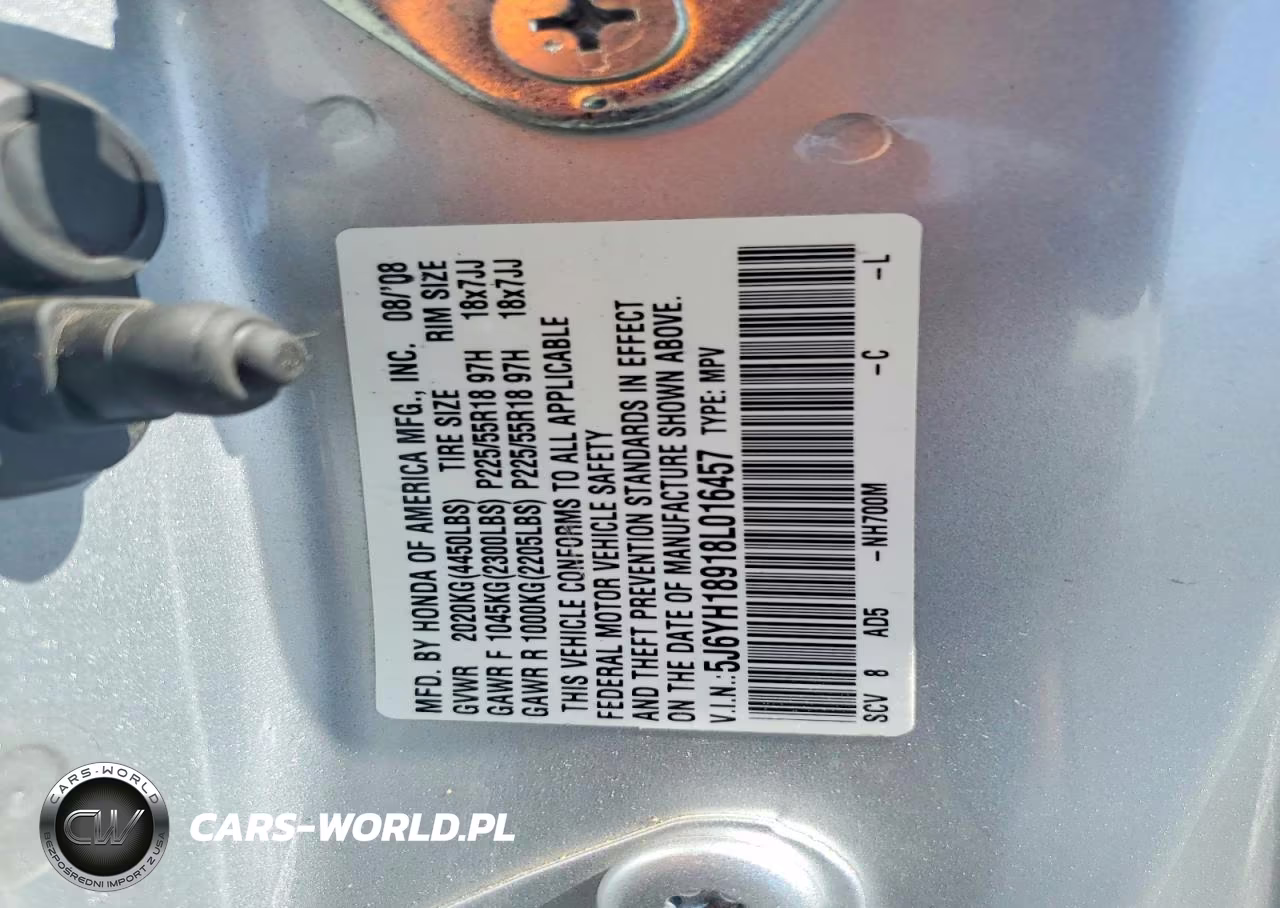 2008 Honda Element Sc VIN:5J6YH18918L016457 - 13