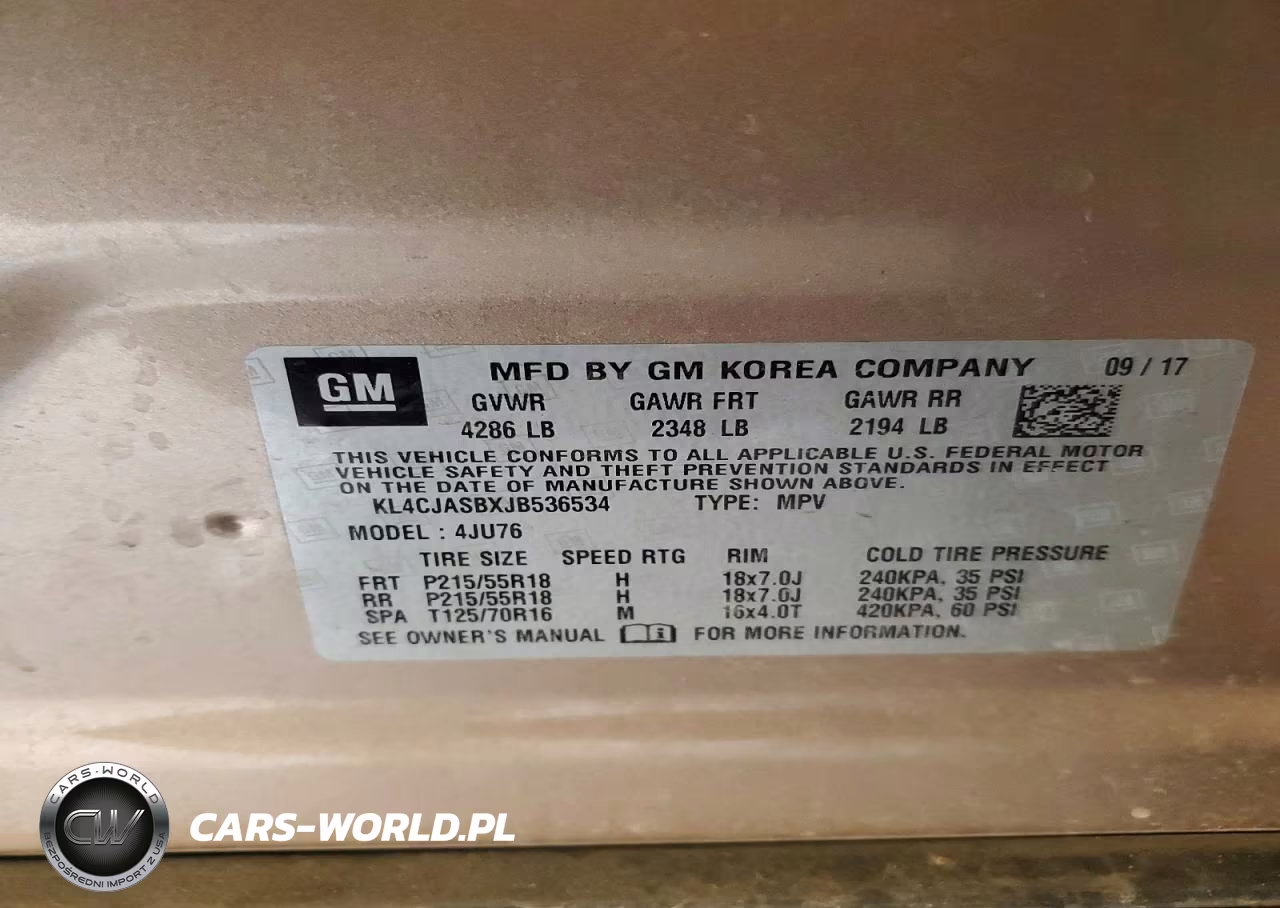 2018 Buick Encore Preferred VIN:KL4CJASBXJB536534 - 13