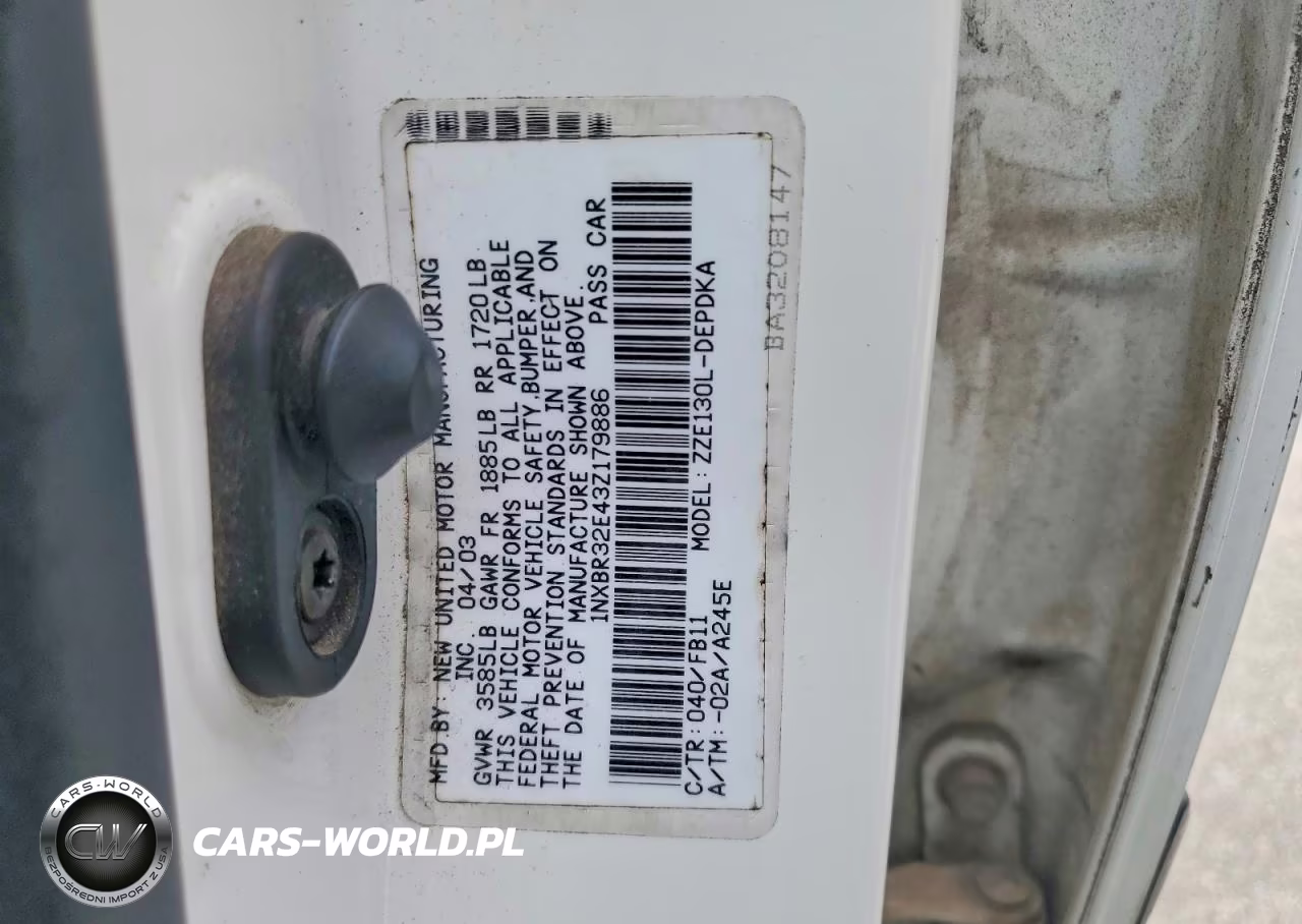 2003 Toyt Corolla VIN:1NXBR32E43Z179886 - 13