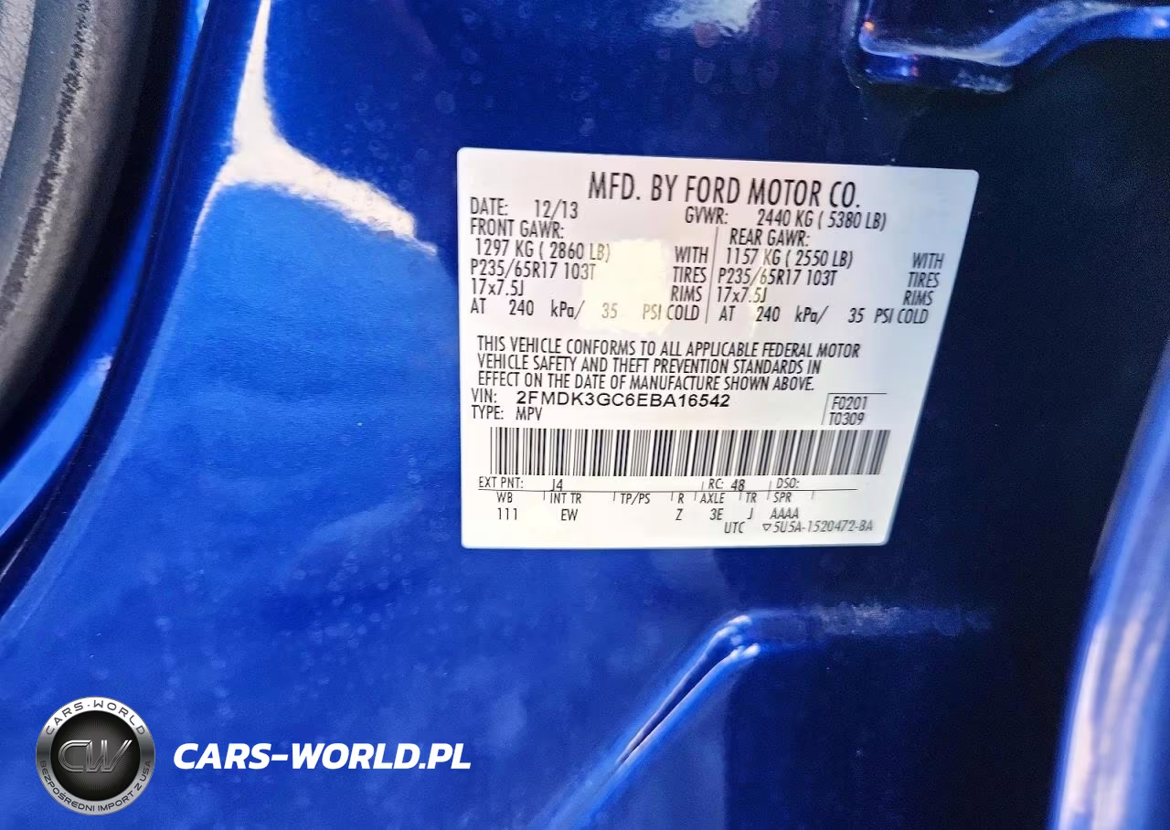 2014 Ford Edge Se VIN:2FMDK3GC6EBA16542 - 13