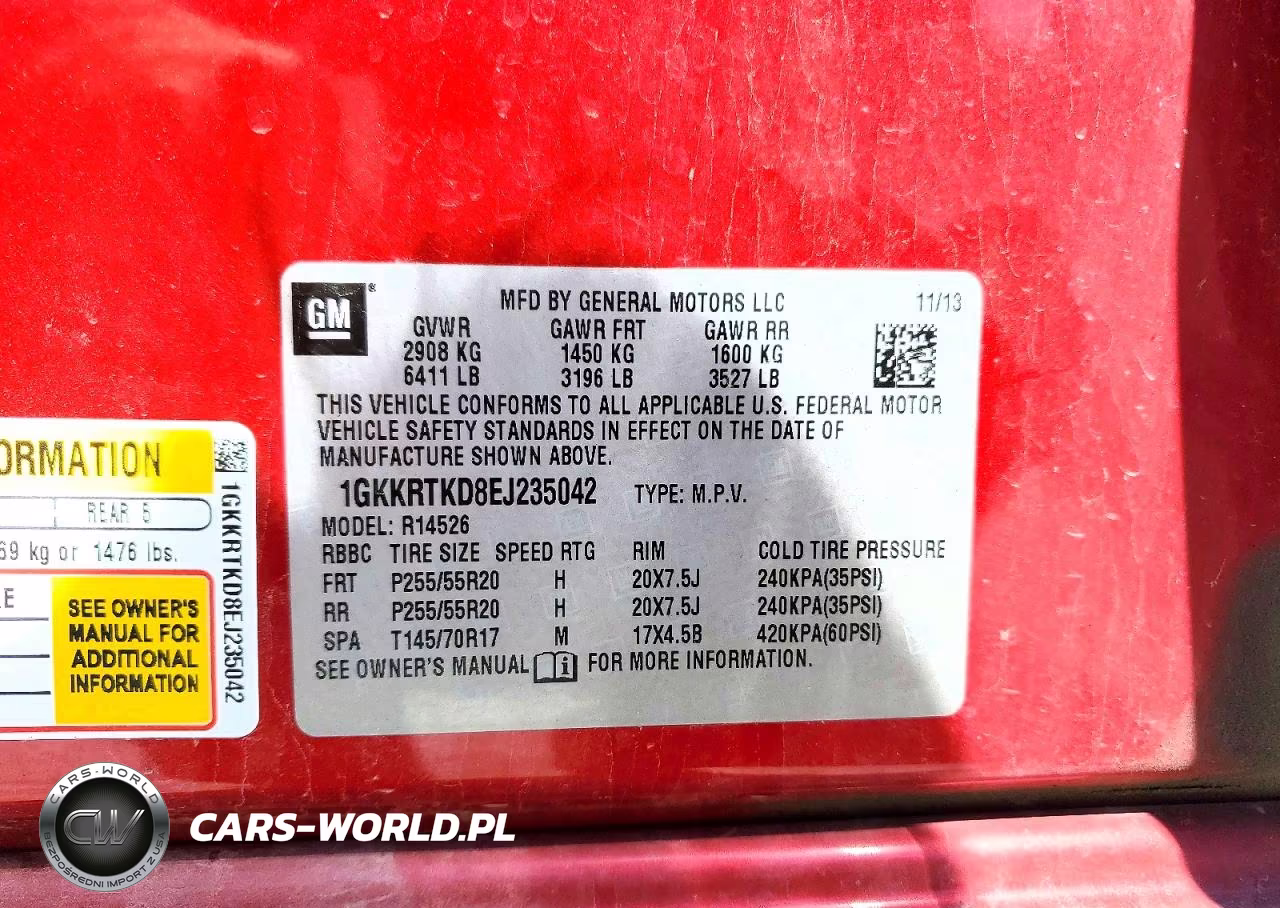 2014 GMC Acadia Denali VIN:1GKKRTKD8EJ235042 - 13