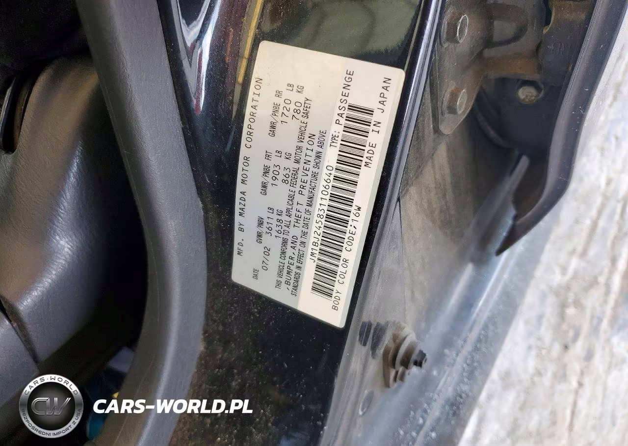2003 Mazda Protege Pr5 VIN:JM1BJ245831106640 - 12