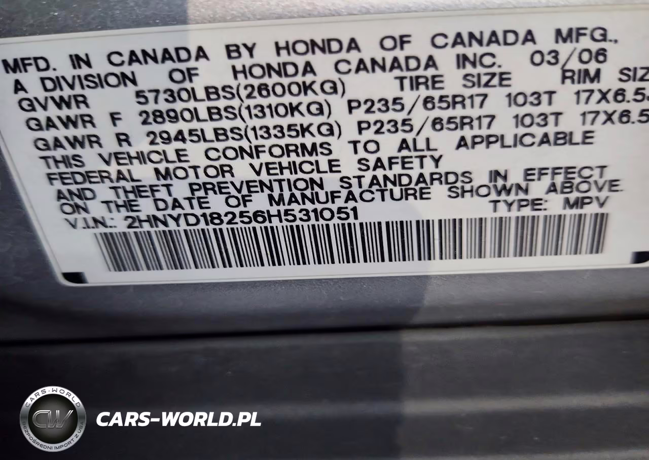 2006 Acura Mdx VIN:2HNYD18256H531051 - 14
