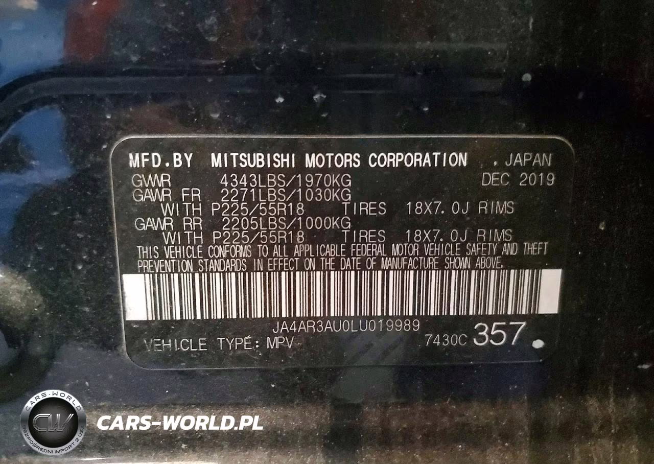 2020 Mitsubishi Outlander Sport Es VIN:JA4AR3AU0LU019989 - 13