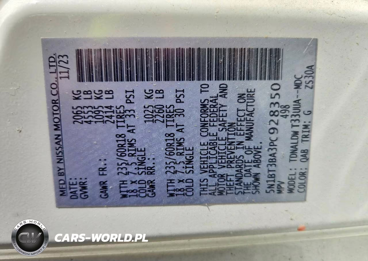 2023 Nissan Rogue VIN:5N1BT3BA3PC928350 - 12