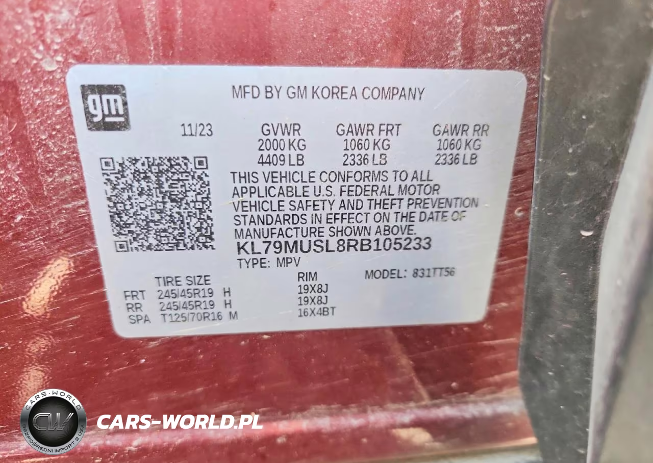 2024 Chevrolet Trailblazer Rs VIN:KL79MUSL8RB105233 - 12