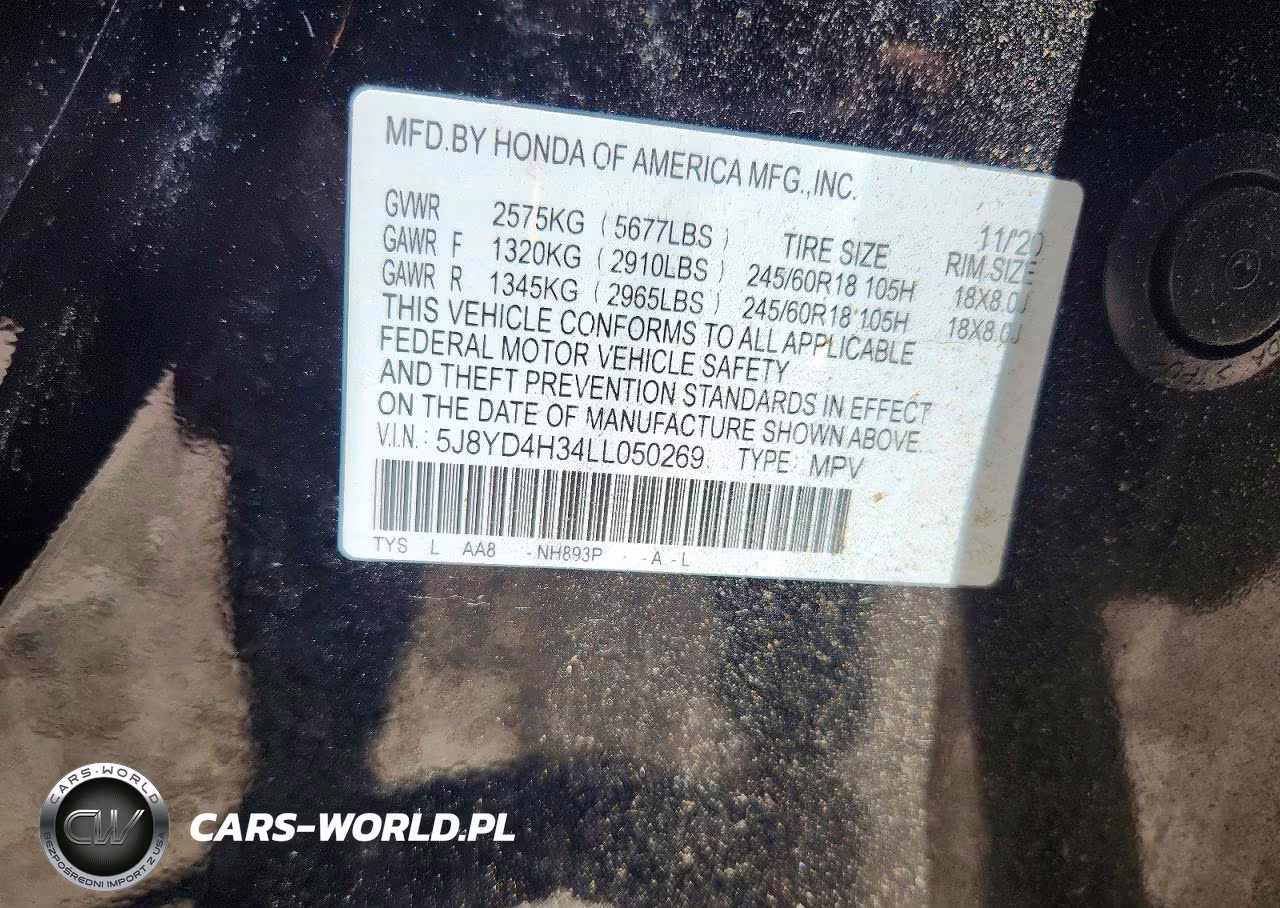 2020 Acura Mdx VIN:5J8YD4H34LL050269 - 13