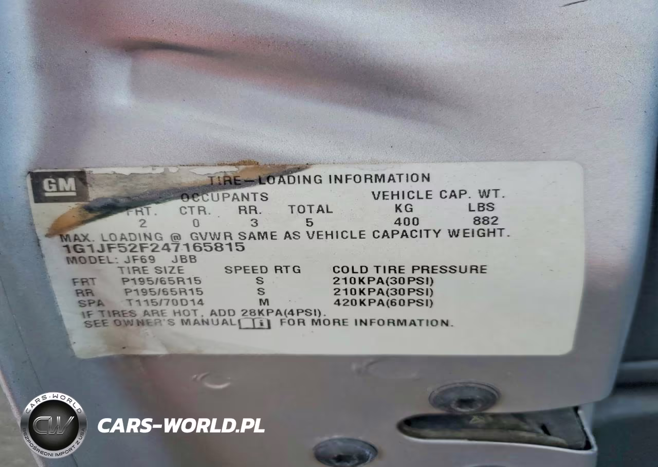 2004 Chevrolet Cavalier Ls VIN:1G1JF52F247165815 - 12