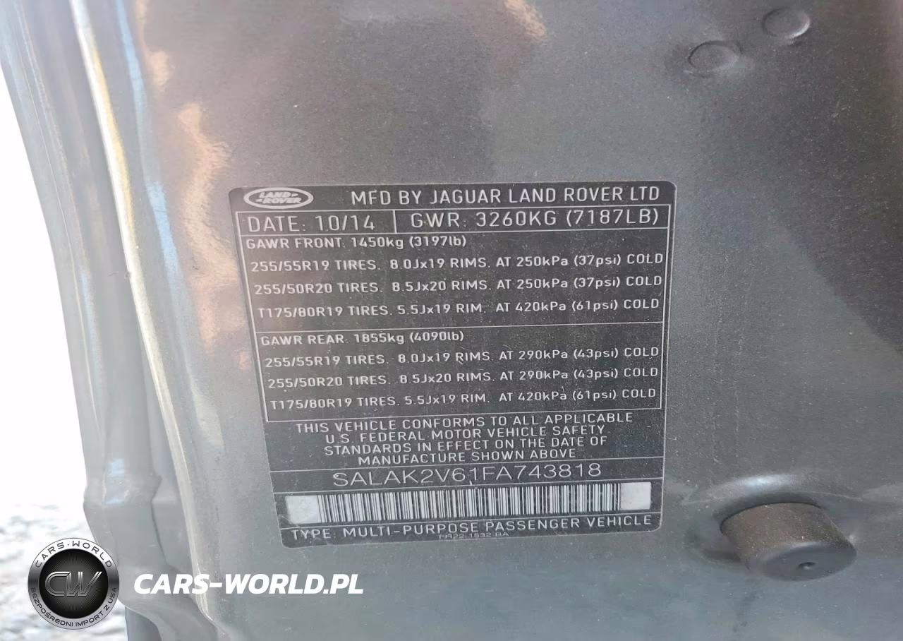 2015 Land Rover Lr4 VIN:SALAK2V61FA743818 - 13