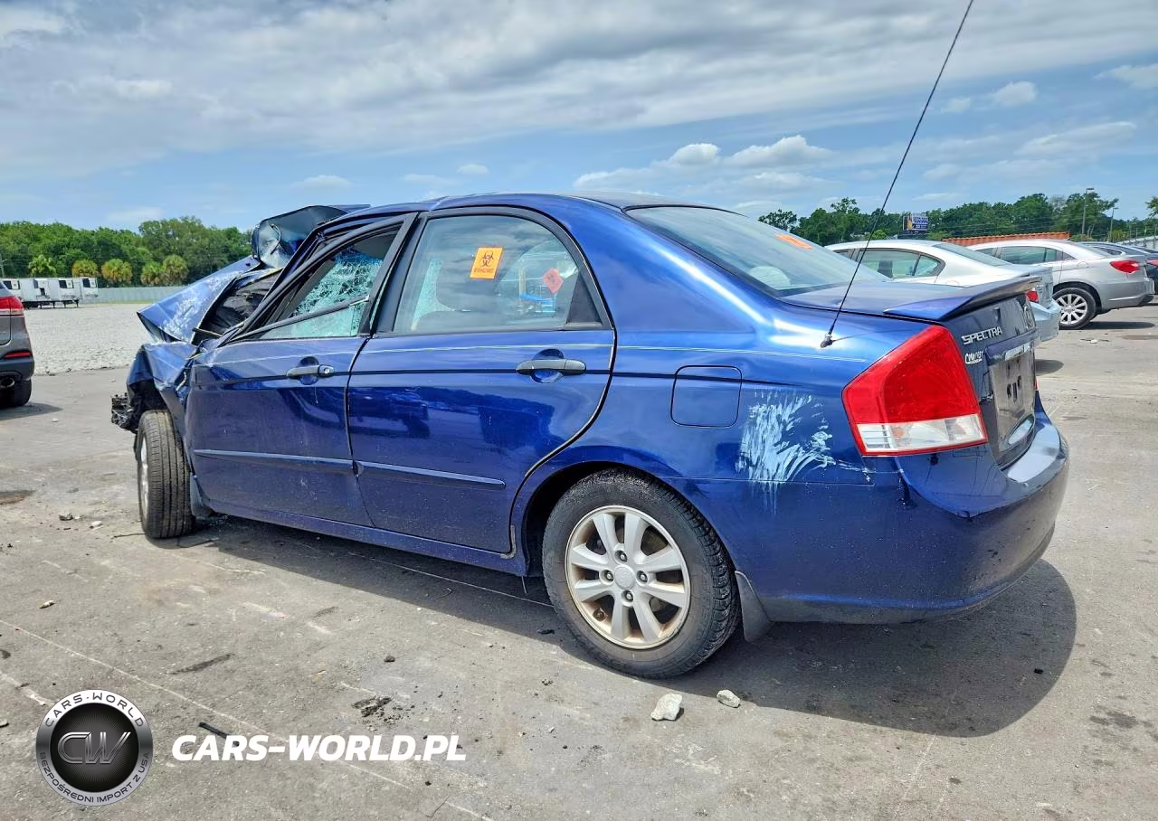 2007 Kia Spectra Lx VIN:KNAFE121075445002 - 2