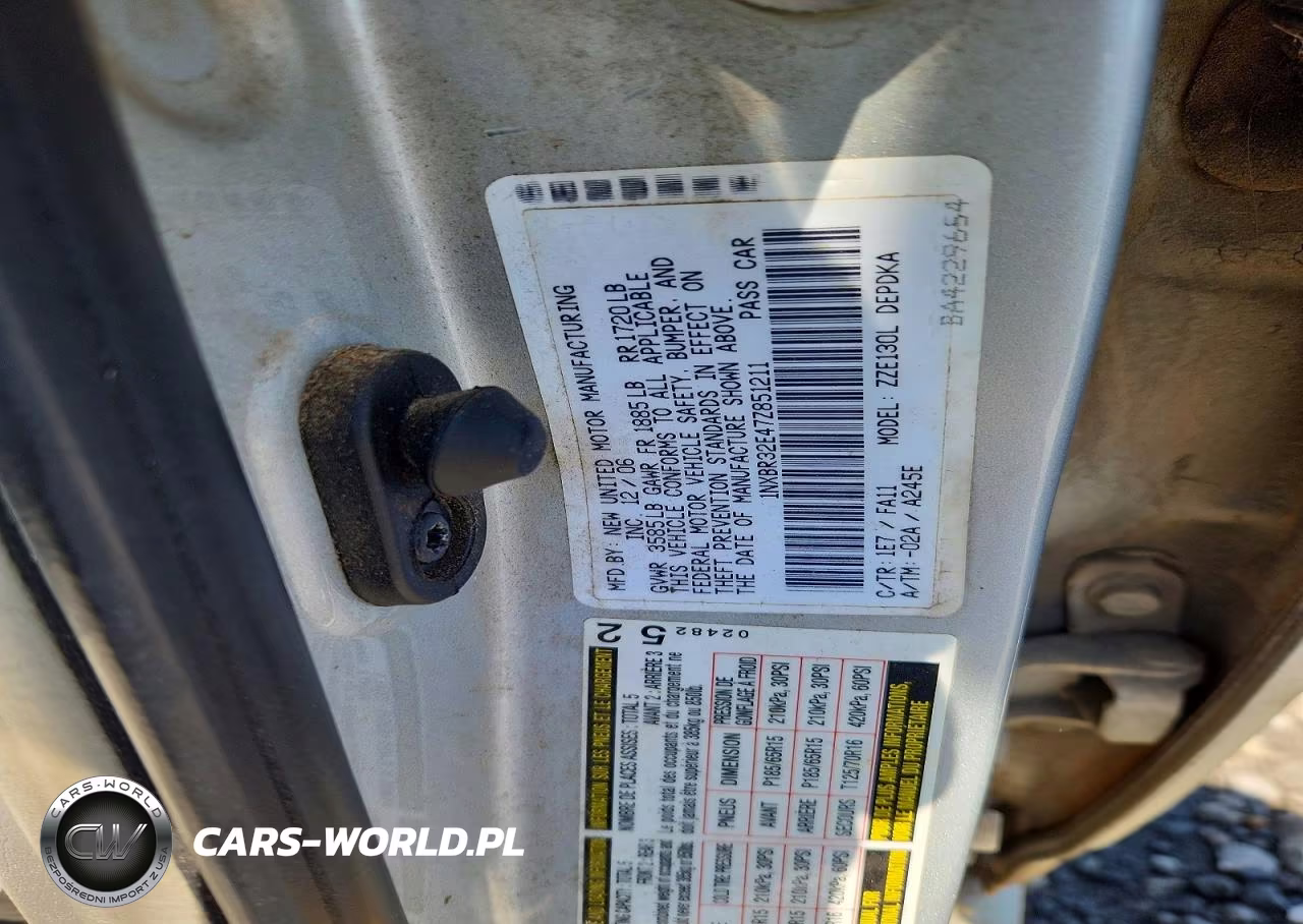 2007 Toyota Corolla Ce VIN:1NXBR32E47Z851211 - 12