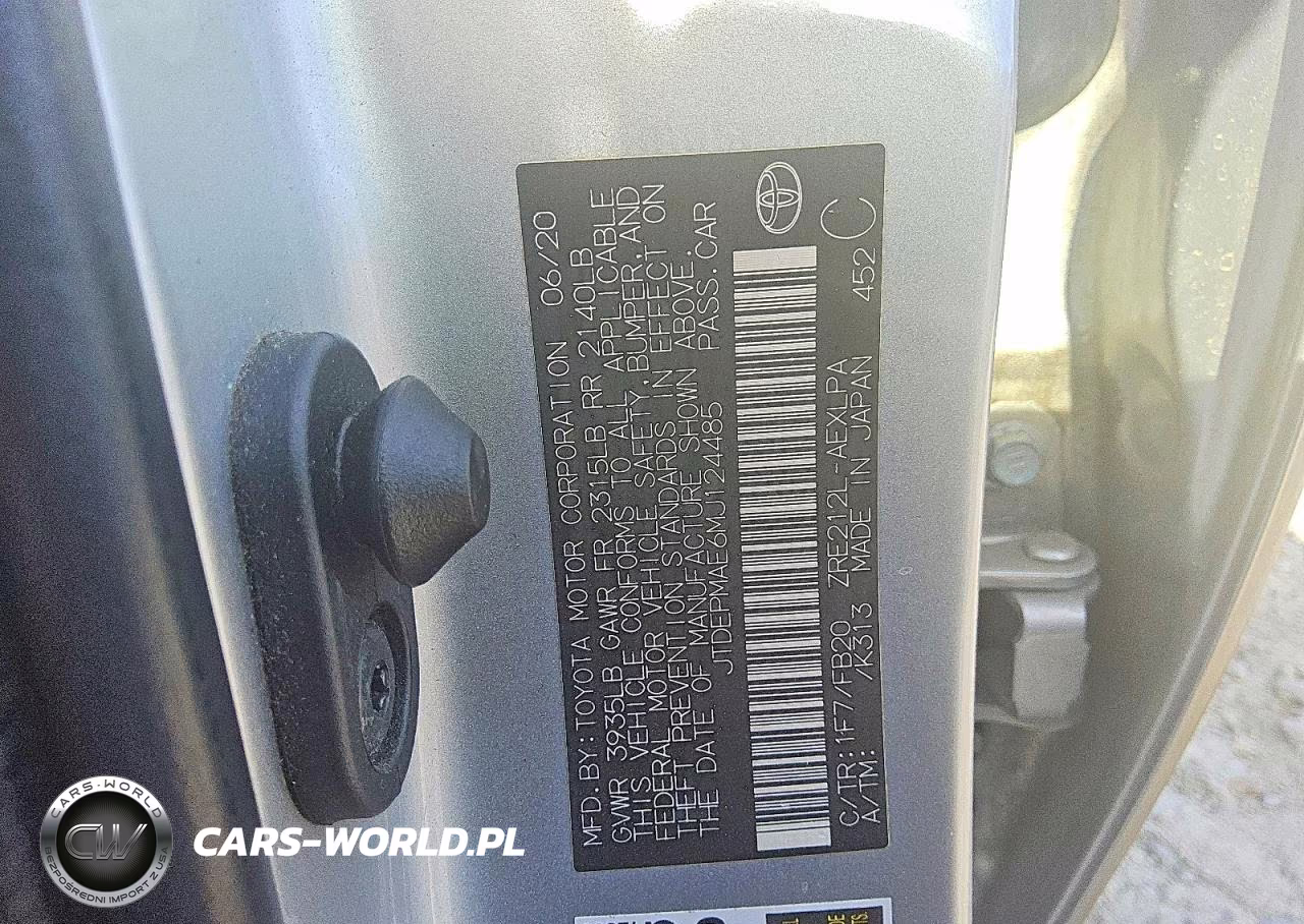 2021 Toyota Corolla Le VIN:JTDEPMAE6MJ124485 - 12