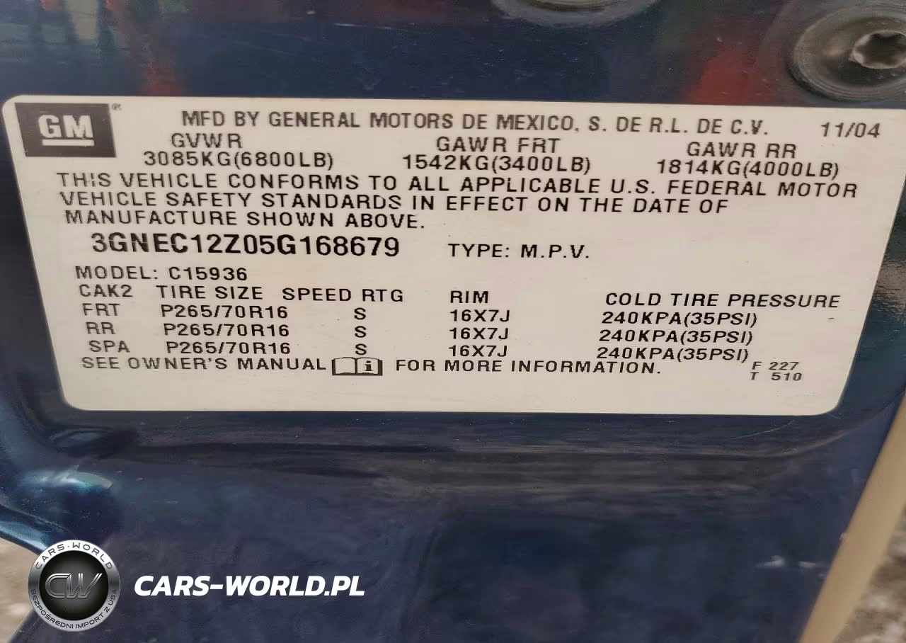 2005 Chevrolet Avalanche C1500 VIN:3GNEC12Z05G168679 - 13