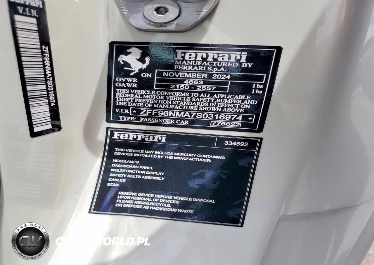 2025 Ferrari Sf 90 Spider VIN:ZFF96NMA7S0316974 - 13