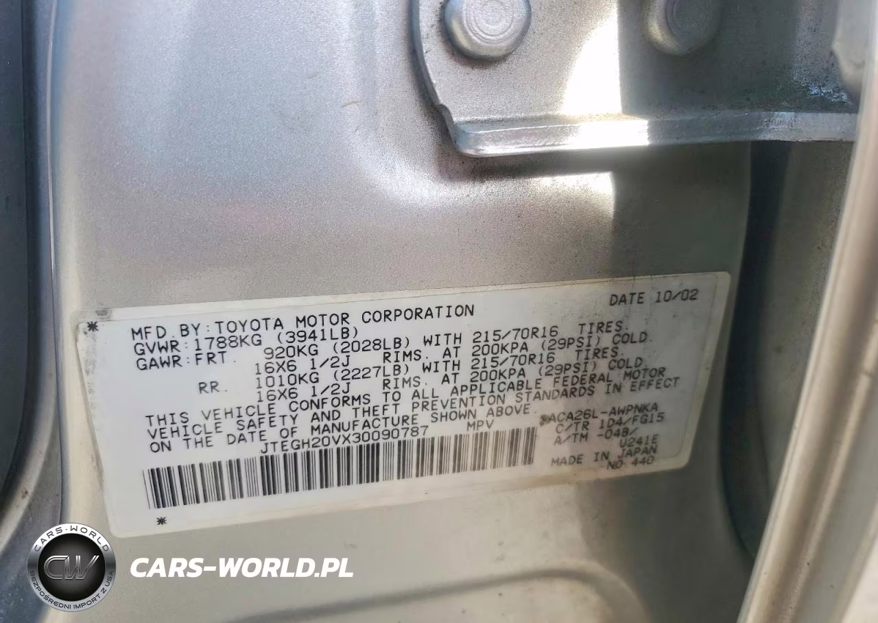 2003 Toyota Rav4 Base VIN:JTEGH20VX30090787 - 13