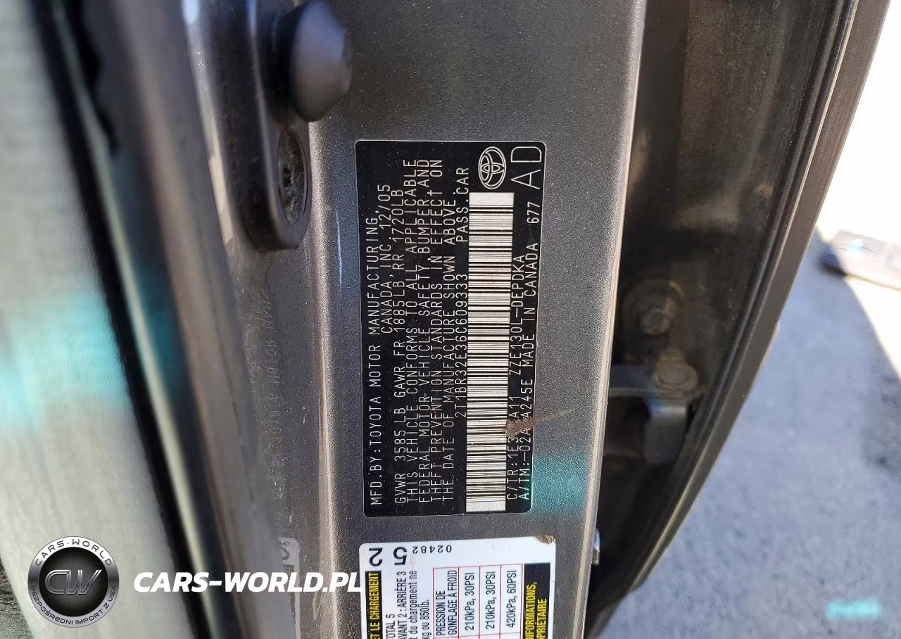 2006 Toyota Corolla Ce VIN:2T1BR32E36C609333 - 12