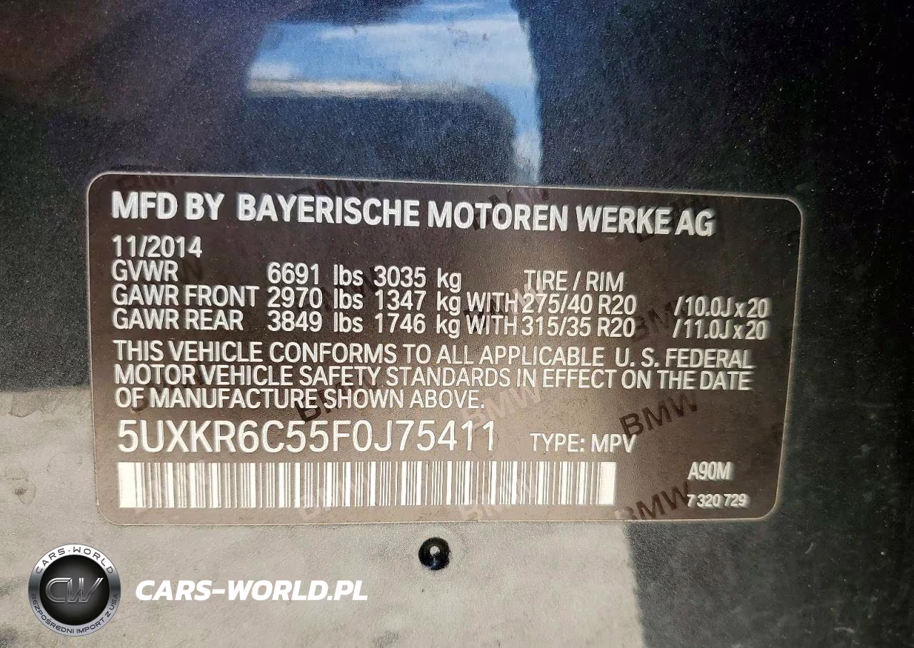 2015 BMW X5 xDrive50I VIN:5UXKR6C55F0J75411 - 13