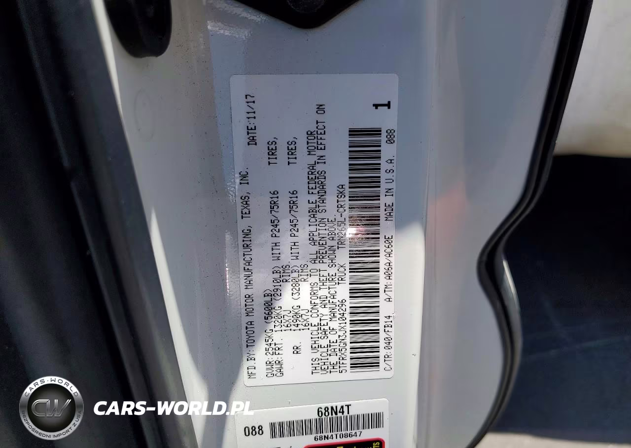 2018 Toyota Tacoma Sr VIN:5TFRX5GN3JX104296 - 12