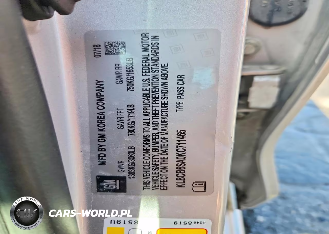 2019 Chevrolet Spark Ls VIN:KL8CB6SA0KC711465 - 13