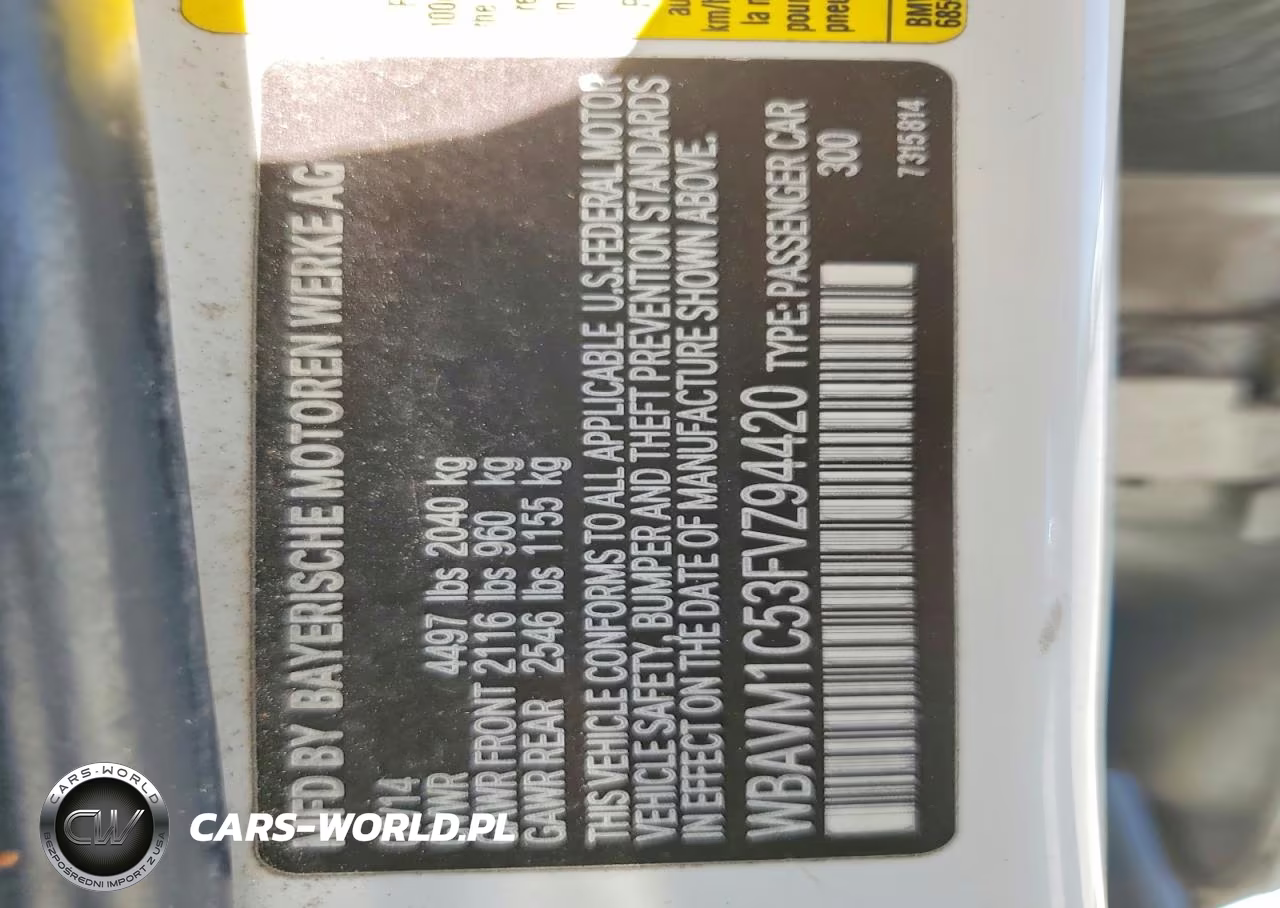 2015 BMW X1 Sdrive28I VIN:WBAVM1C53FVZ94420 - 12
