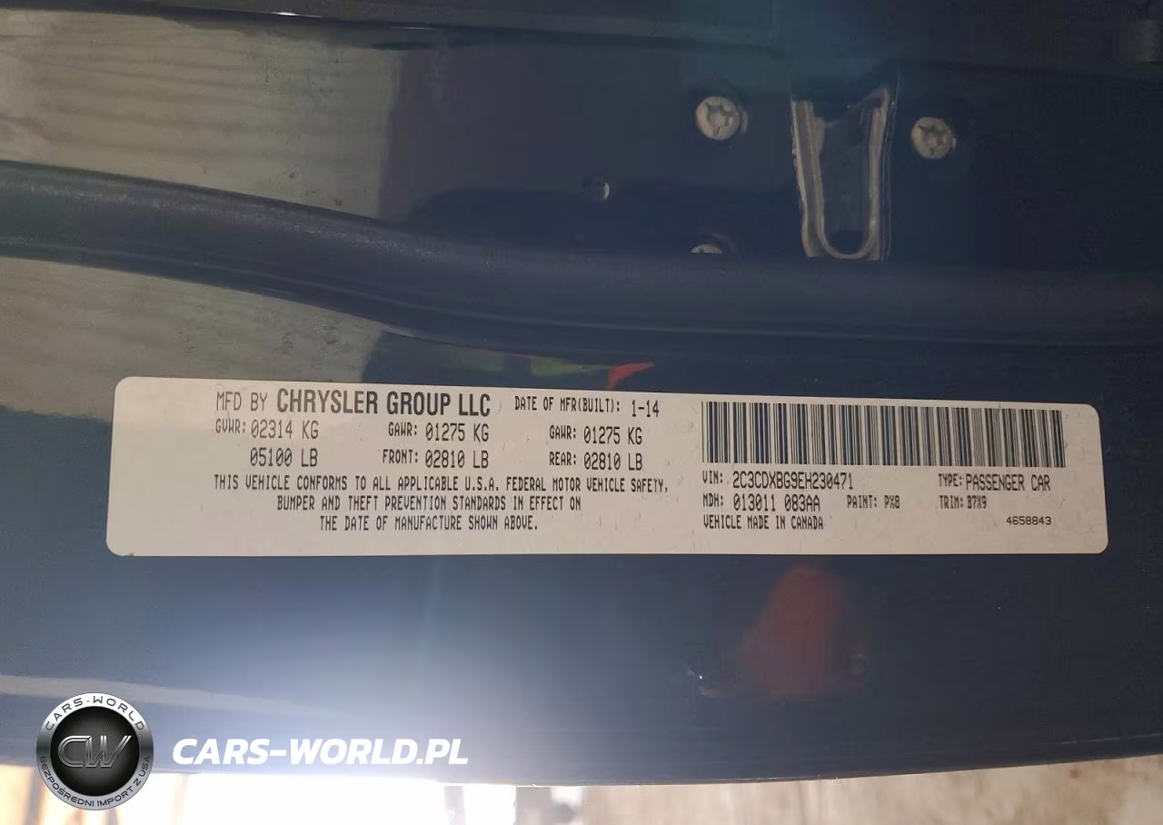 2014 Dodge Charger Se VIN:2C3CDXBG9EH230471 - 12