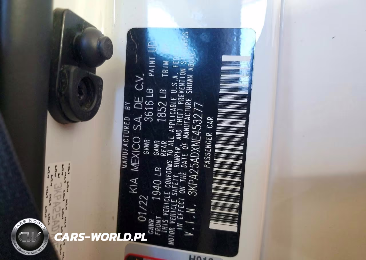 2022 Kia Rio S VIN:3KPA25ADXNE453277 - 12