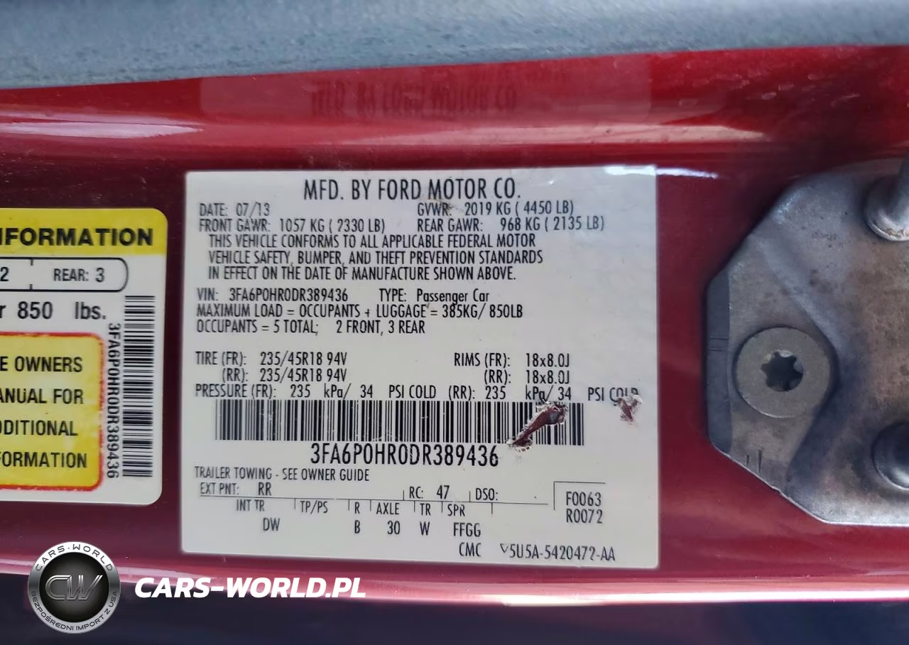 2013 Ford Fusion Se VIN:3FA6P0HR0DR389436 - 13