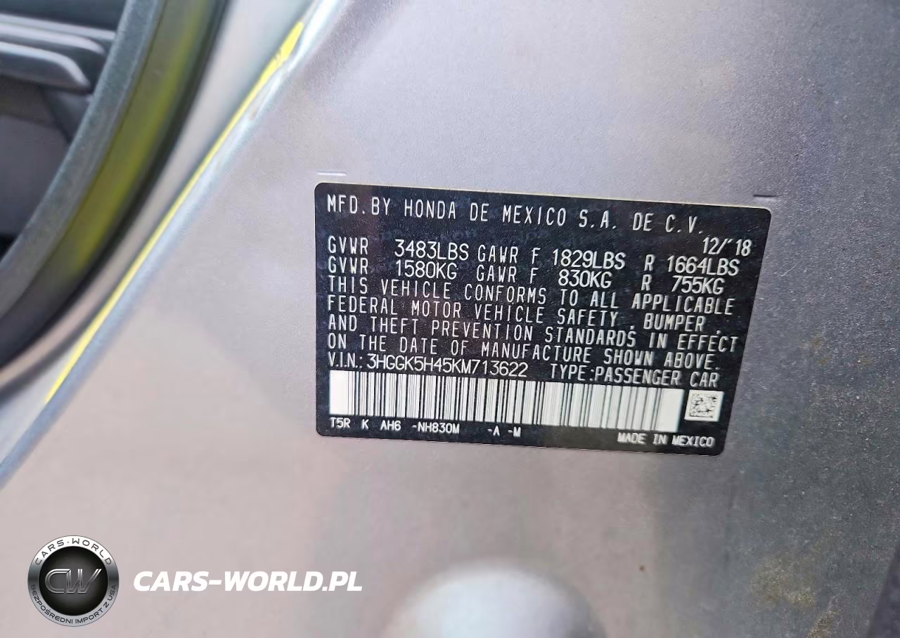 2019 Honda Fit Lx VIN:3HGGK5H45KM713622 - 12