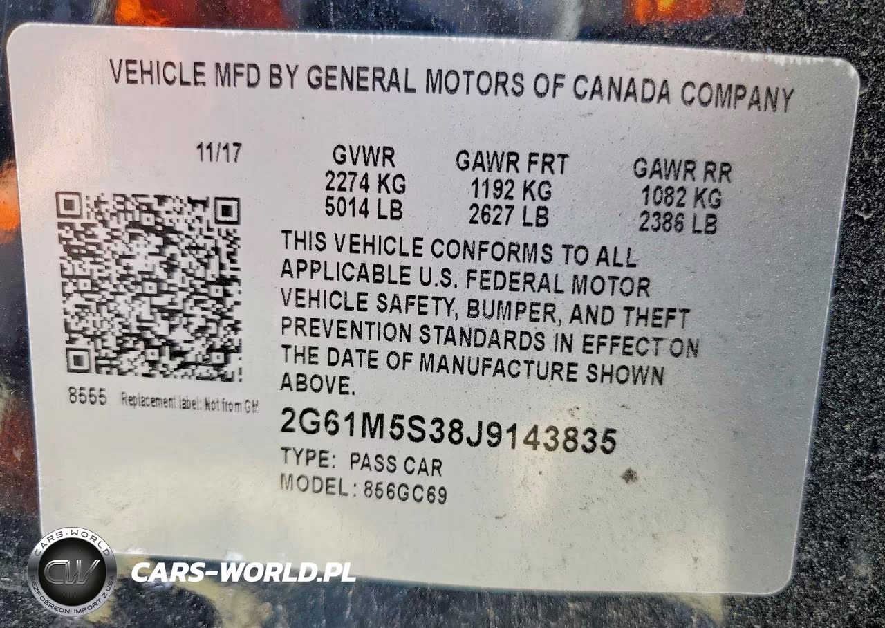 2018 Cadillac Xts Luxury VIN:2G61M5S38J9143835 - 12