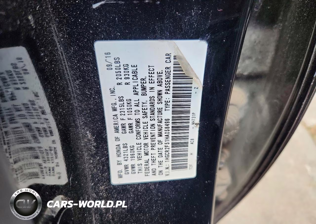 2017 Honda Accord Sport VIN:1HGCR2F51HA058496 - 13